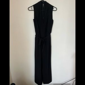 Banana Republic Sleeveless Ankle Length Black Jumpsuit